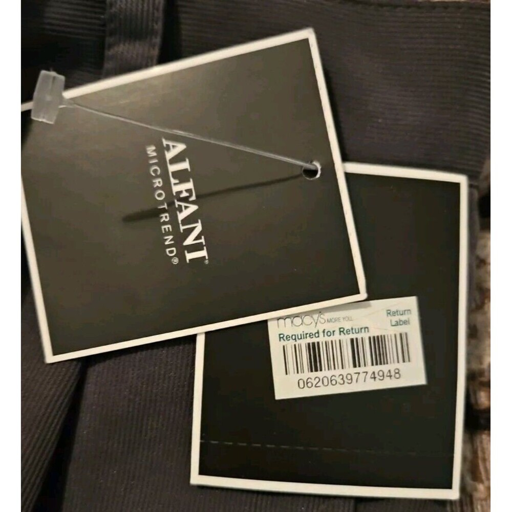 Alfani Mens NWT Grey Shorts 38 Burmuda Pockets Gray - Picture 4 of 9